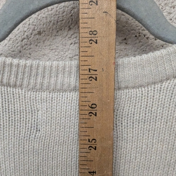 Chaps medium crewneck sweater in cream - Picture 10 of 10